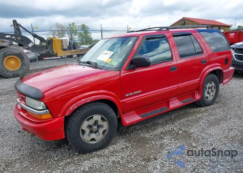 2004 Chevrolet Blazer Ls из США, поврежденный, VIN 1GNDT13X64K127182